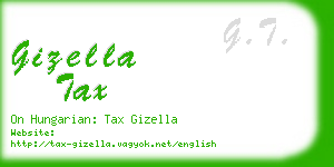 gizella tax business card